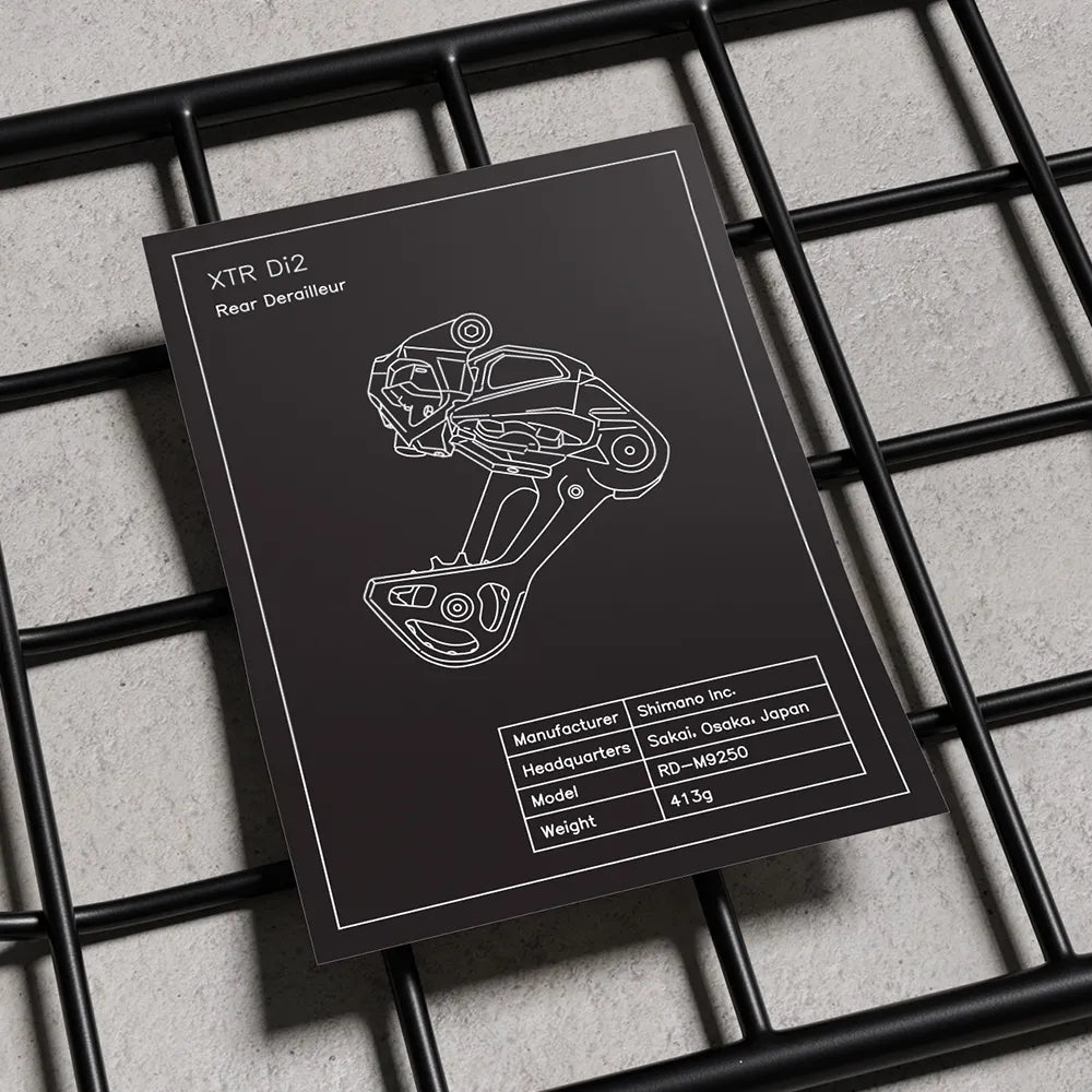 Shimano MTB Schaltwerk Blueprint (A4)