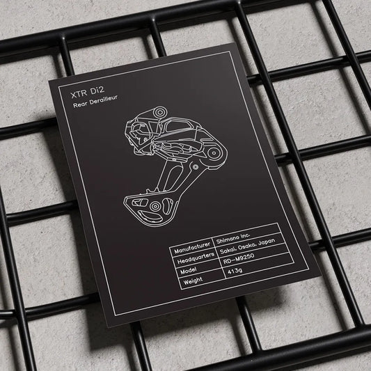 Shimano MTB Schaltwerk Blueprint (A4)