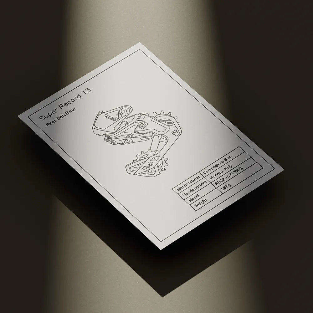 Campagnolo Road Schaltwerk Blueprint (A4)