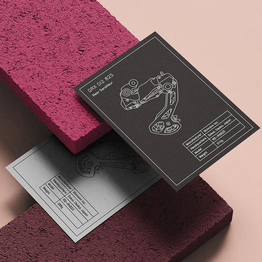 Shimano Gravel Schaltwerk Blueprint (A4)