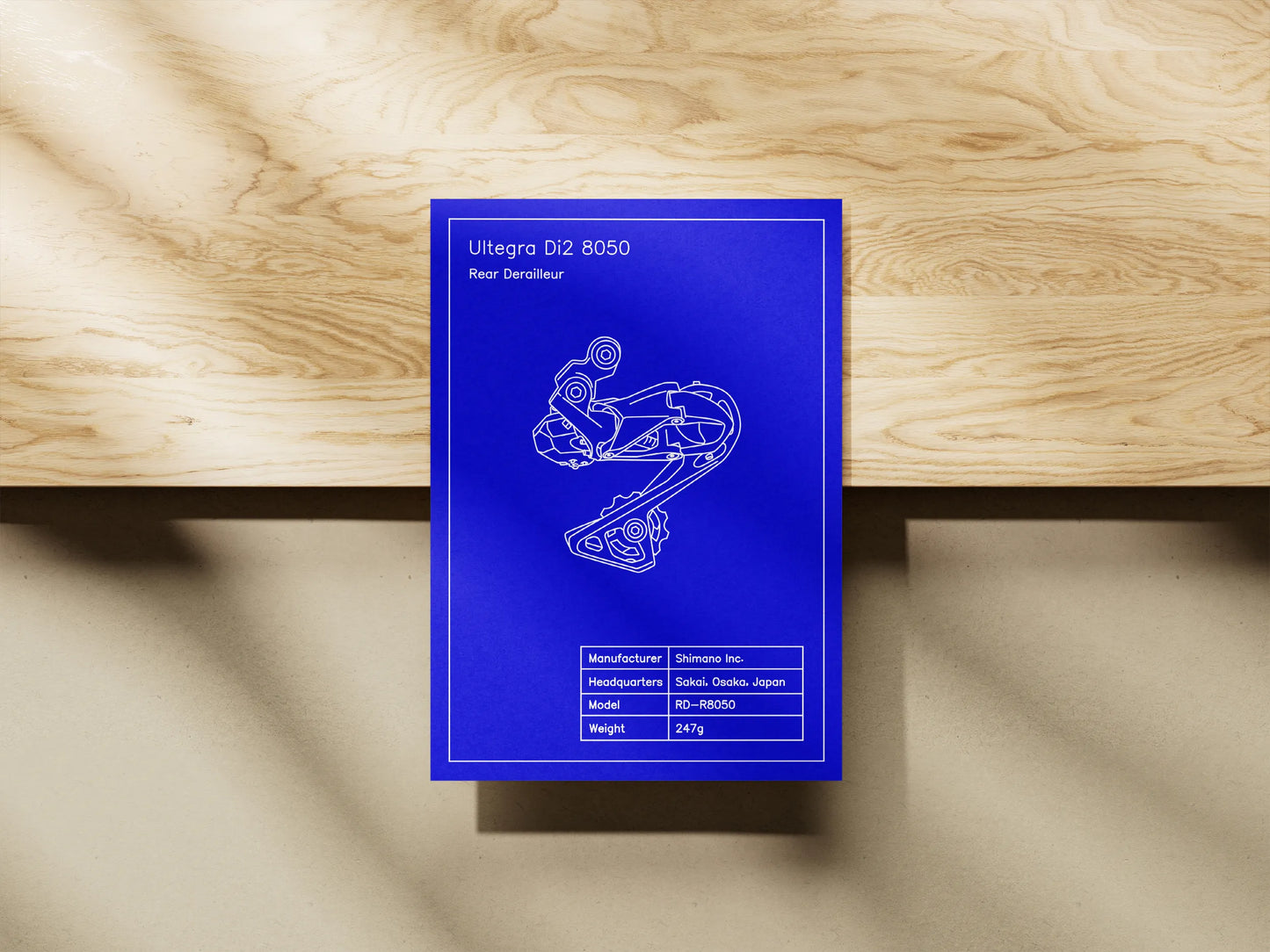 Shimano Road Schaltwerk Blueprint (A4)