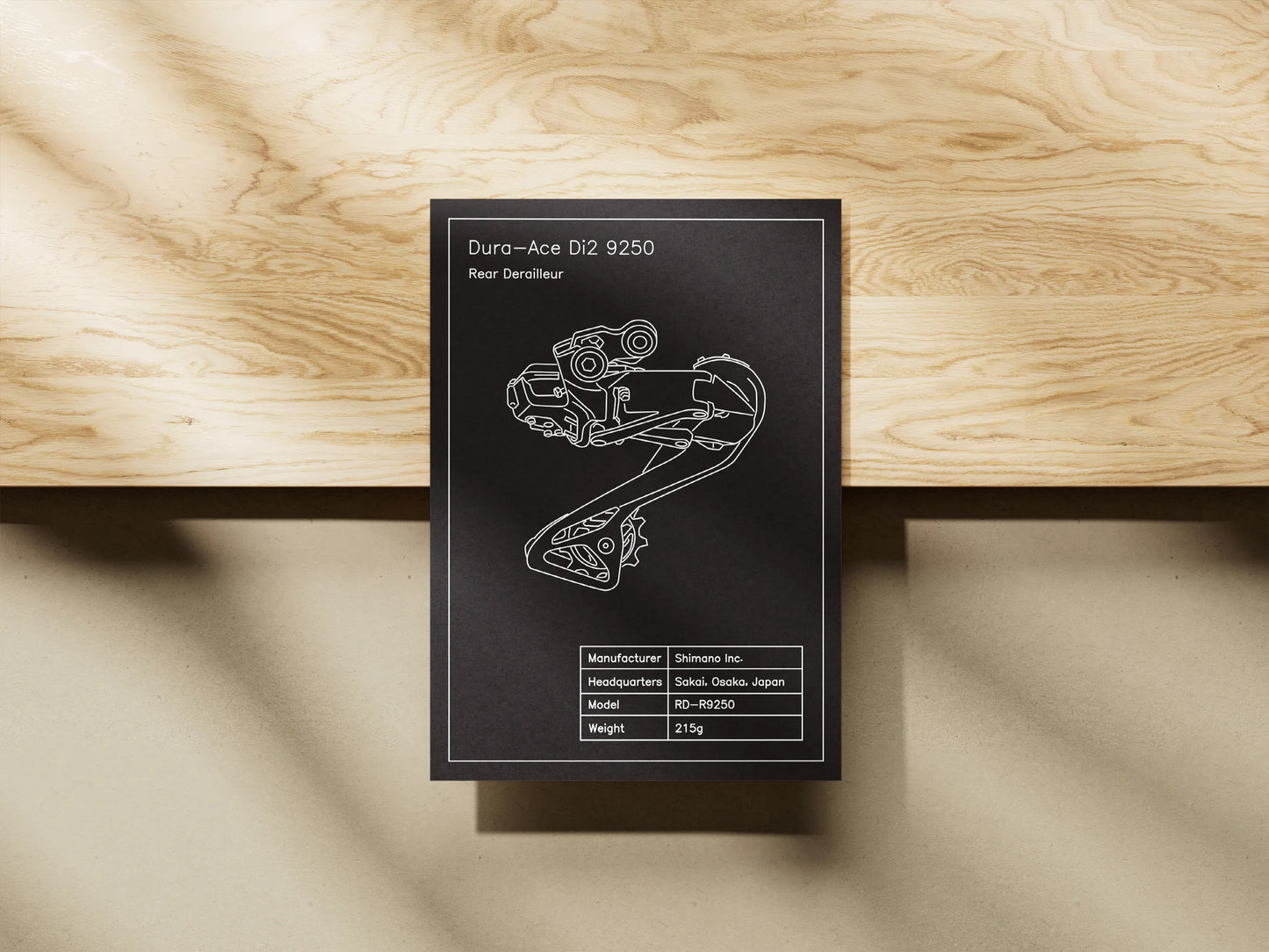 Shimano Road Schaltwerk Blueprint (A4)